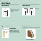 Folha de Porta Madeira de Giro ou Correr Direito|Esquerdo Marrom 210x82cm Sarrafeada Lisa Pinhal Portas